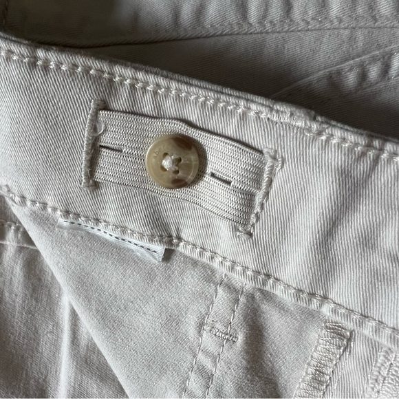Abercrombie Kids Cream Adjustable Waist Mid Waist Wide Leg Cargo Pants long17/18 - Picture 9 of 13
